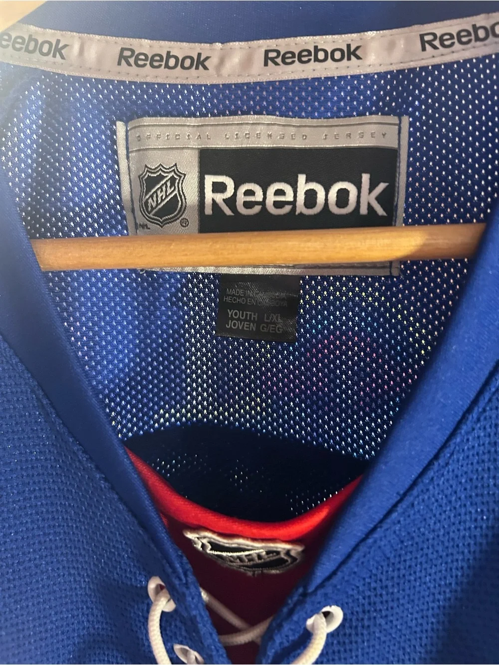 Reebok New York Rangers Hockey Jersey - Captain C